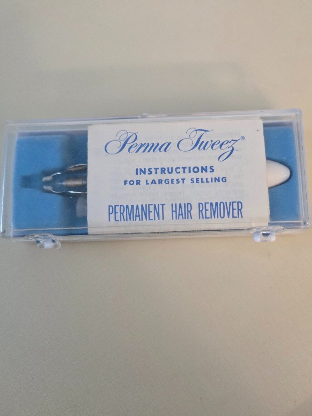 VTG 1970s Perma Tweez Permanent Hair Remover Electrolysis Tool & Inst - Untested